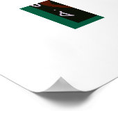 Porträt eines Männergesichts Poster (Ecke)