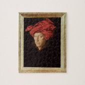 Porträt eines Mannes, 1433 (Öl auf Eiche) (sehen Puzzle (Vertikal)