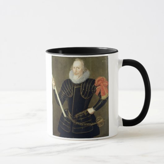 Porträt eines Mannes, 1593 (Öl auf Platte) Tasse (Rechts)
