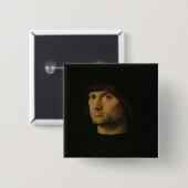 Porträt eines Mannes oder der Condottiere, 1475 Button (Vorne & Hinten)