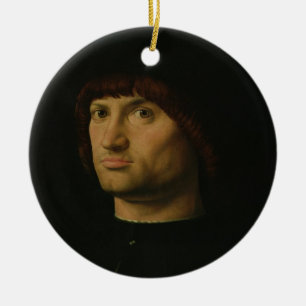 Porträt eines Mannes oder der Condottiere, 1475 Keramik Ornament