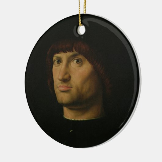 Porträt eines Mannes oder der Condottiere, 1475 Keramik Ornament (Links)