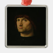 Porträt eines Mannes oder der Condottiere, 1475 Silbernes Ornament (Vorne)