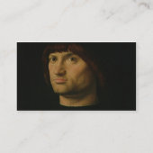Porträt eines Mannes oder der Condottiere, 1475 Visitenkarte (Rückseite)