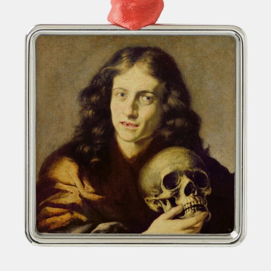Porträt eines Mannes Silbernes Ornament (Vorne)