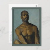 Porträt eines Mannes von Buchser Postkarte (Vorne/Hinten)