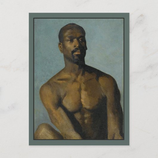 Porträt eines Mannes von Buchser Postkarte (Vorderseite)