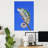 Porträt eines männlichen Panther-Chamäleons Poster (Heimbüro)