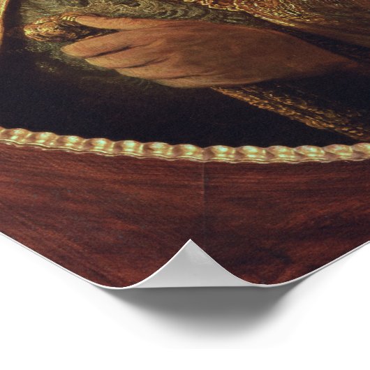 Porträt eines Menschen in orientalischer Kostüme,  Poster (Ecke)