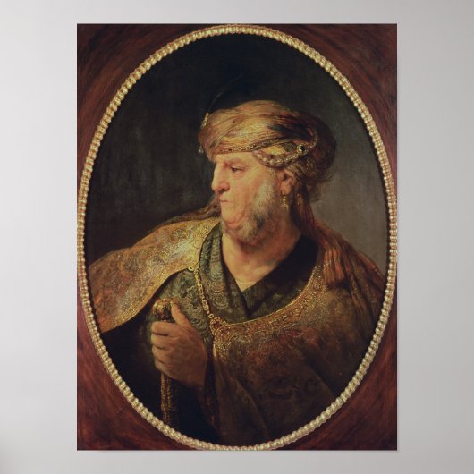Porträt eines Menschen in orientalischer Kostüme, Poster (Vorne)