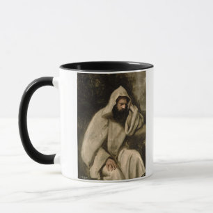 Porträt eines Mönchs, c.1840-45 (Öl auf Leinwan Tasse