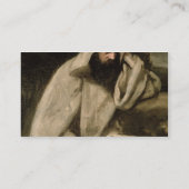 Porträt eines Mönchs, c.1840-45 (Öl auf Leinwand) Visitenkarte (Rückseite)