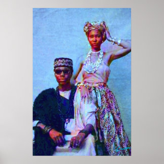 Porträt eines nigerianischen Paares Poster