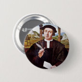 Porträt eines Notars durch Quentin Massys Button (Vorne & Hinten)
