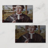 Porträt eines Notars durch Quentin Massys Visitenkarte (Vorne/Hinten)