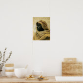 Porträt eines Nubiers Poster (Küche)