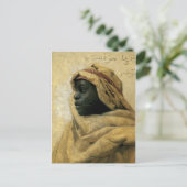 Porträt eines Nubiers Postkarte (Stehend Vorderseite)