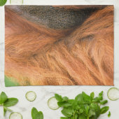Porträt eines Orang-Utan-Männchens, Georgia, USA Geschirrtuch (Gefaltet)