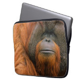 Porträt eines Orang-Utan-Männchens, Georgia, USA Laptopschutzhülle (Vorderseite Links)
