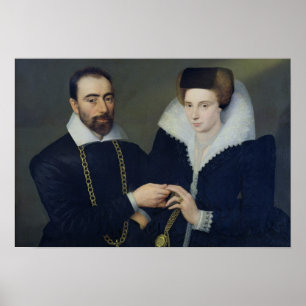 Porträt eines Paares Poster