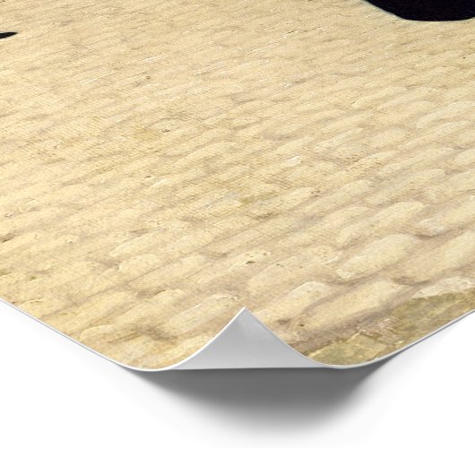 Porträt eines Polizeibeamten in Douai im Jahr 1848 Poster (Ecke)