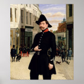 Porträt eines Polizeibeamten in Douai im Jahr 1848 Poster (Vorne)