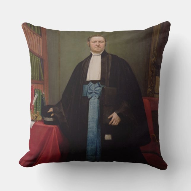 Porträt eines Rechtsanwalts in seiner Bibliothek, Kissen (Vorderseite)