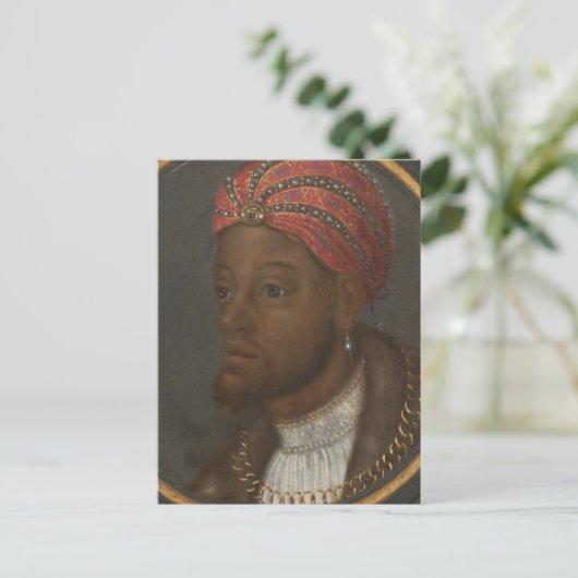 Porträt eines reichen Afrikas Postkarte (Stehend Vorderseite)