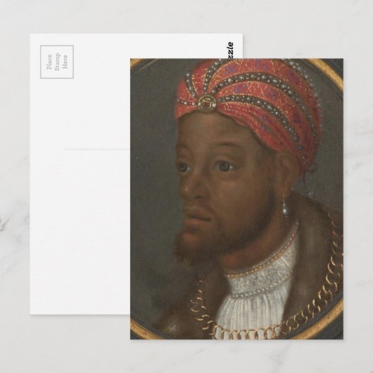 Porträt eines reichen Afrikas Postkarte (Vorne/Hinten)