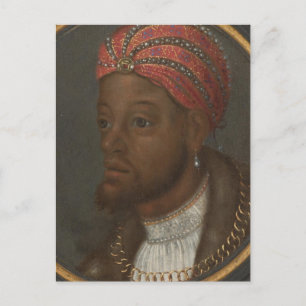 Porträt eines reichen Afrikas Postkarte
