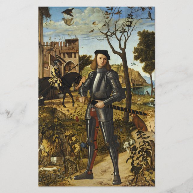 Porträt eines Ritters von Vittore Carpaccio (Vorderseite)