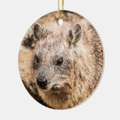 Porträt eines Rock Hyrax Keramik Ornament (Links)