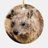 Porträt eines Rock Hyrax Keramik Ornament (Hinten)