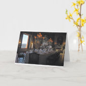 Porträt eines Salons, der im Inneren glatt ist Karte (Gelbe Blume)