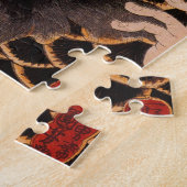 Porträt eines Schauspielers mit einem Fisch Puzzle (Seite)