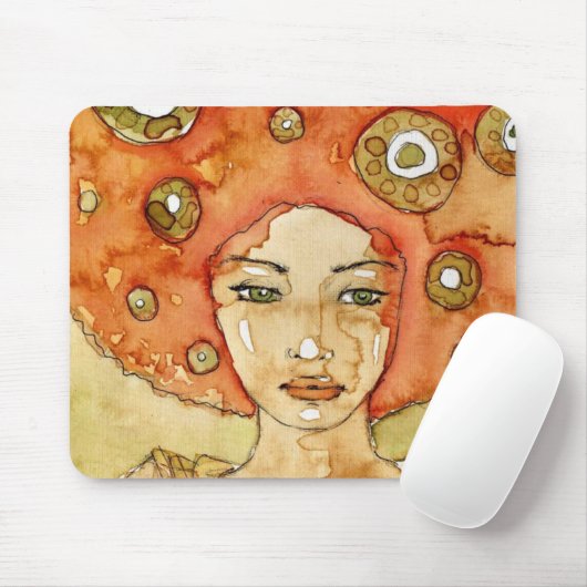 Porträt eines schönen Mädchens Mousepad (Mit Mouse)