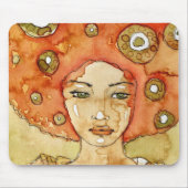 Porträt eines schönen Mädchens Mousepad (Vorne)