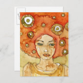 Porträt eines schönen Mädchens Postkarte (Vorne/Hinten)