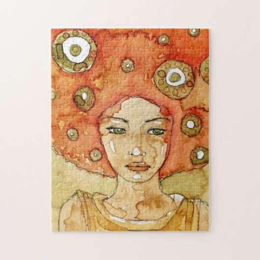 Porträt eines schönen Mädchens Puzzle (Vertikal)