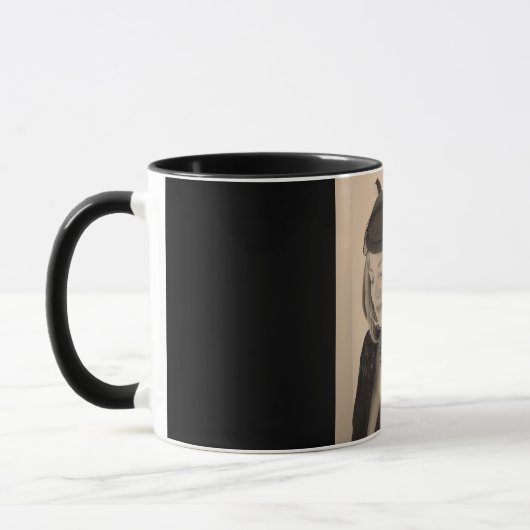 Porträt eines schönen Modells Tasse (Links)