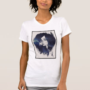 Porträt eines Schwarzen Haar T-Shirt