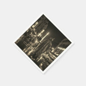 Porträt eines schwarzen Mannes in der Papierservie Serviette (Ecke)