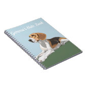 Porträt eines sich wiederholenden Beagle Notizblock (Rechte Seite)