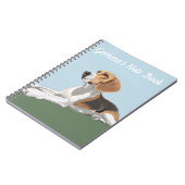 Porträt eines sich wiederholenden Beagle Notizblock (Linke Seite)