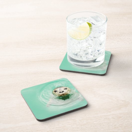 Porträt eines Siegels im Wasser Untersetzer (Rechte Seite)