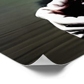 Porträt eines sitzenden Schimpansen | AI Art Poste Poster (Ecke)