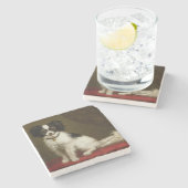 Porträt eines Spaniel Steinuntersetzer (Seitenansicht)