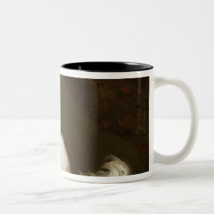 Porträt eines Spaniel Zweifarbige Tasse