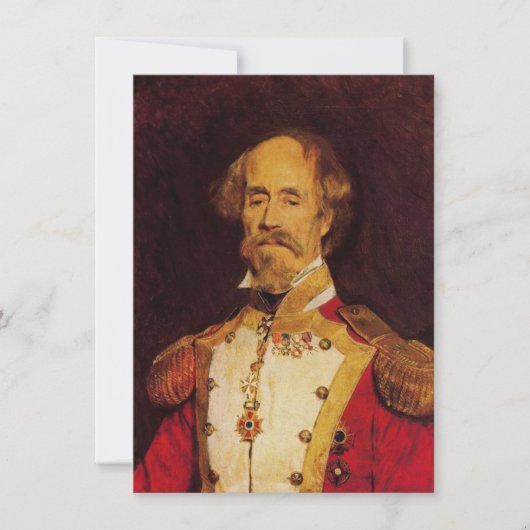 Porträt eines spanischen Generals Karte (Vorderseite)