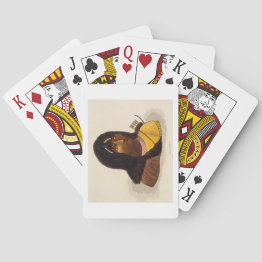 Porträt eines Steininders, 'von der Erzählung Spielkarten (Rückseite)